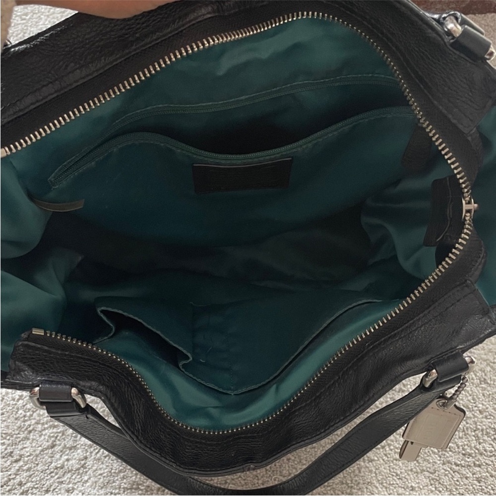Coach Black Leather Woman’s Tote Bag - Picture 5 of 7